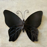 Leafy Capiz Butterfly Wall Decor