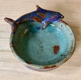 Dolphin Artisan Pottery Dish