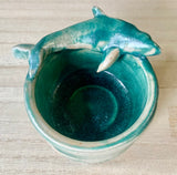 Dolphin Artisan Pottery Dish