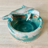 Dolphin Artisan Pottery Dish