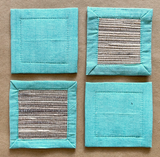 Ocean Hues Hyacinth Coaster Set