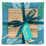 Ocean Hues Hyacinth Coaster Set