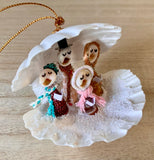 Clamshell Carolers Ornament