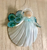 Blue Limpet Angel Ornament