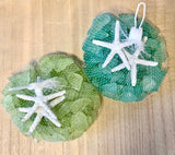 Starfish Figurine Seaglass Bag