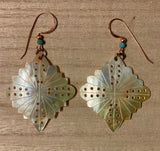 MOP Lace Diamond Earrings