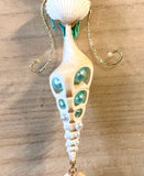 Pearl Tail Mermaid Shell Ornament