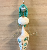 Pearl Tail Mermaid Shell Ornament