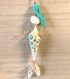 Pearl Tail Mermaid Shell Ornament