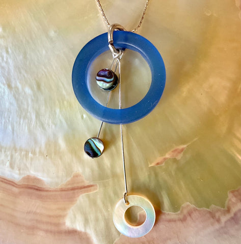 Abalone MOP Orbiter Necklace