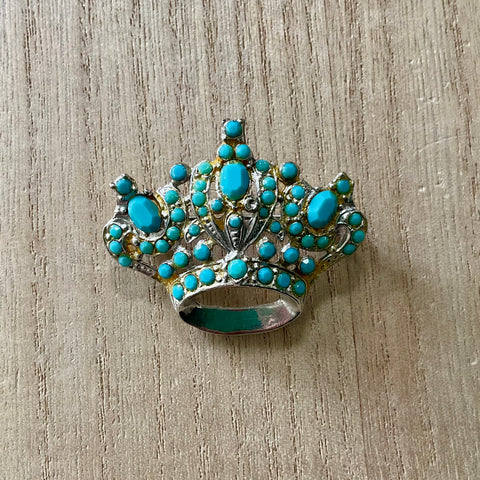 Austrian Crystal Crown Pin