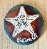 Raku Color Enhanced Pottery Coasters