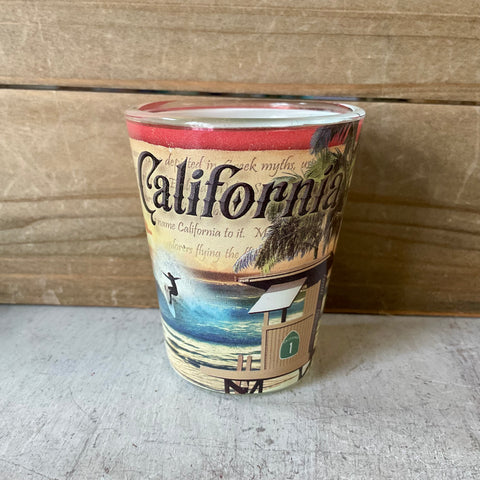 CA Surfers Pier Shot Glass