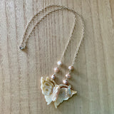 Mop Butterfly Pearl Necklace