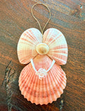 Pink Flower Seashell Angel