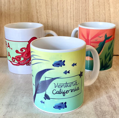 Ventura CA DTech Sea Life Mugs