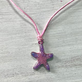 Resin Starfish Cord Necklace
