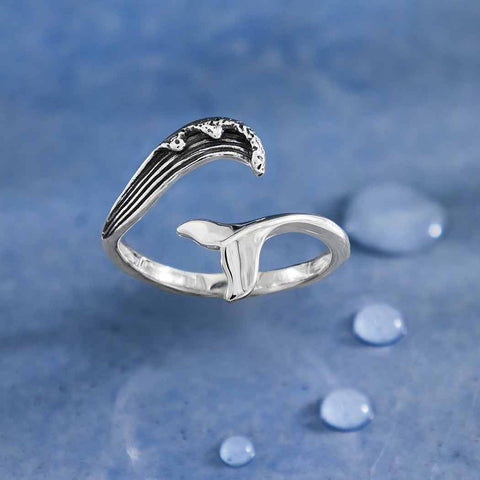 Whale Tail Wave Ring