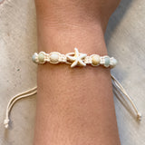 Starfish Macrame Stone Bracelet