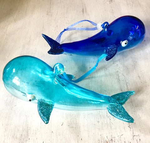 Sperm Whale Glass Ornament