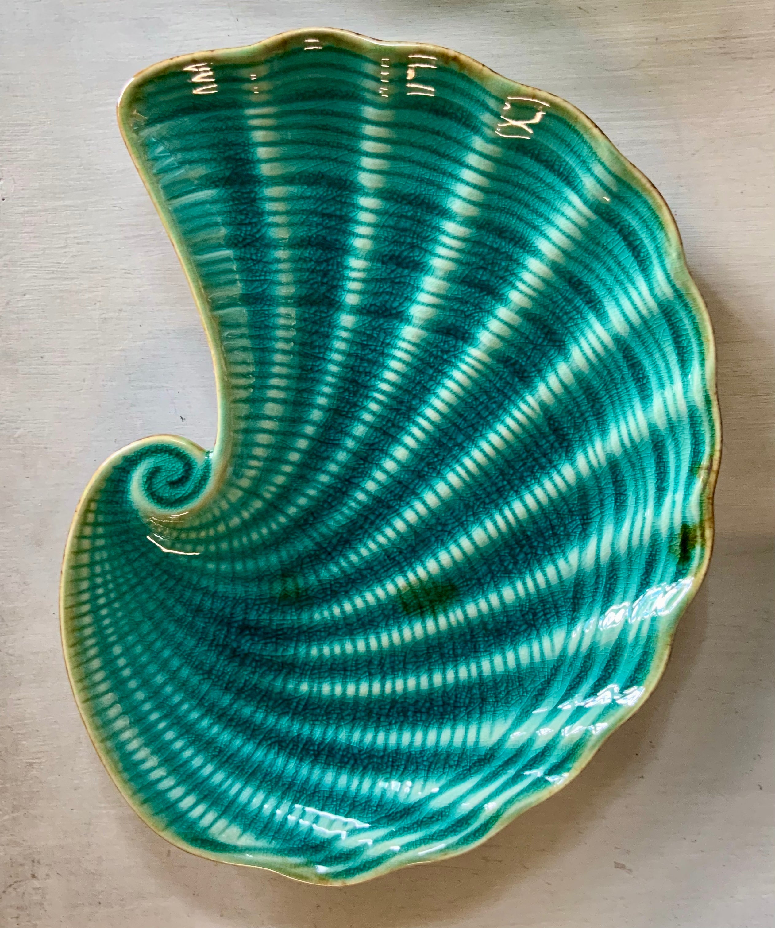 Ceramic Seashell Plate Large