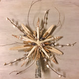 Floral Star Driftwood Tree Topper