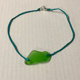 Sea Glass Braided Anklet