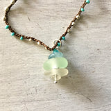 Ocean Glass Pebble Necklace