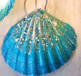 Mermaid Fin Scallop Ornament