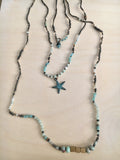 Patina Shell and Starfish Necklace