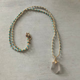 Pastel Seaglass Seedbead Necklace