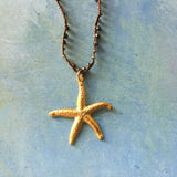 Golden Starfish Pyrite Necklace