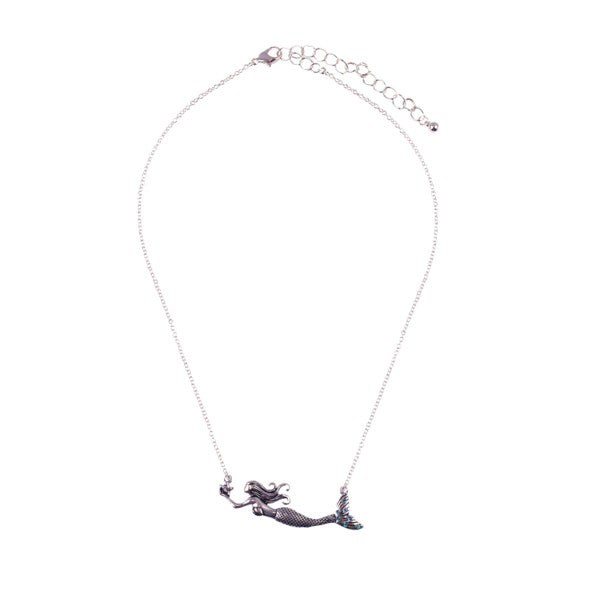 Jeweled Fin Mermaid Necklace