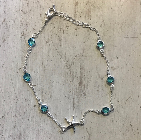 Starfish Stone Anklet