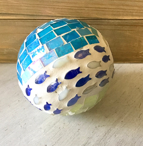 Fish Mosaic Decor Ball