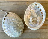 Winter Forest Abalone Ornament