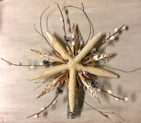 Floral Star Driftwood Tree Topper