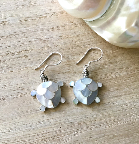 Sea Turtle MOP Earrings