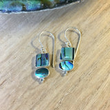 Abalone Geometric Earrings