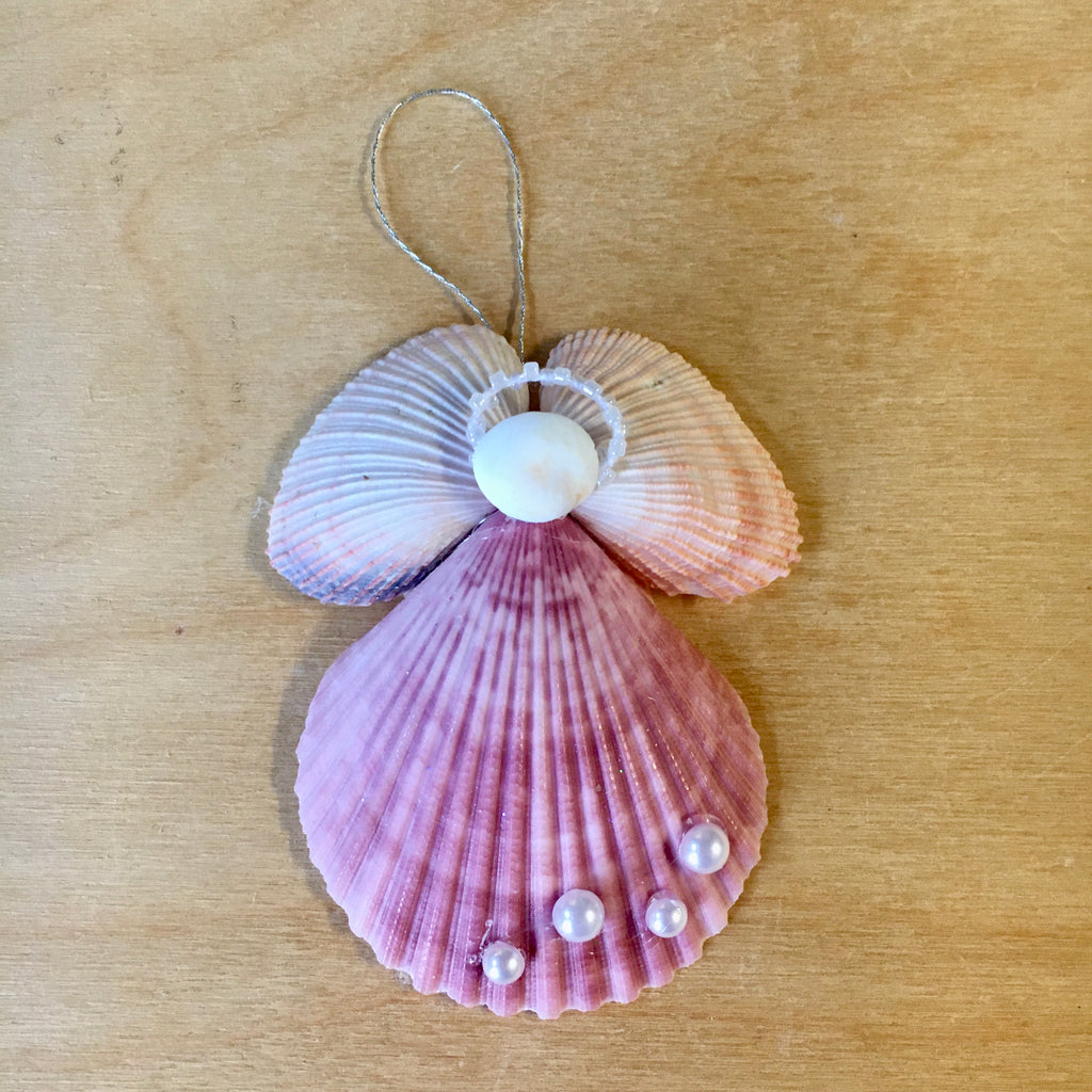 Pearl Pink Angel Ornament