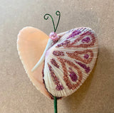 Butterfly Shell Heart Flowers