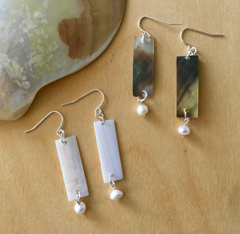 MOP Shell Drop Earrings