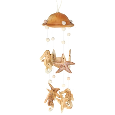 Seahorse Starfish Ceramic Windchime