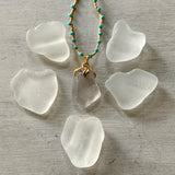 Pastel Seaglass Seedbead Necklace