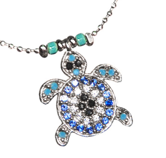 Turtle Necklace for Women Sterling Silver Tortoise 2 Infinity Blue Opal Sea  Turtle Pendant Mother and Daughter Necklaces Ocean Inspirational I Llike  Turtles Jewelry Birthday Gifts, Sterling Silver, Cubic Zirconia : Amazon.ca: