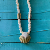 Sunrise Puka Abalone Necklace