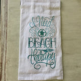Ocean Stitched Flour Sack Towel