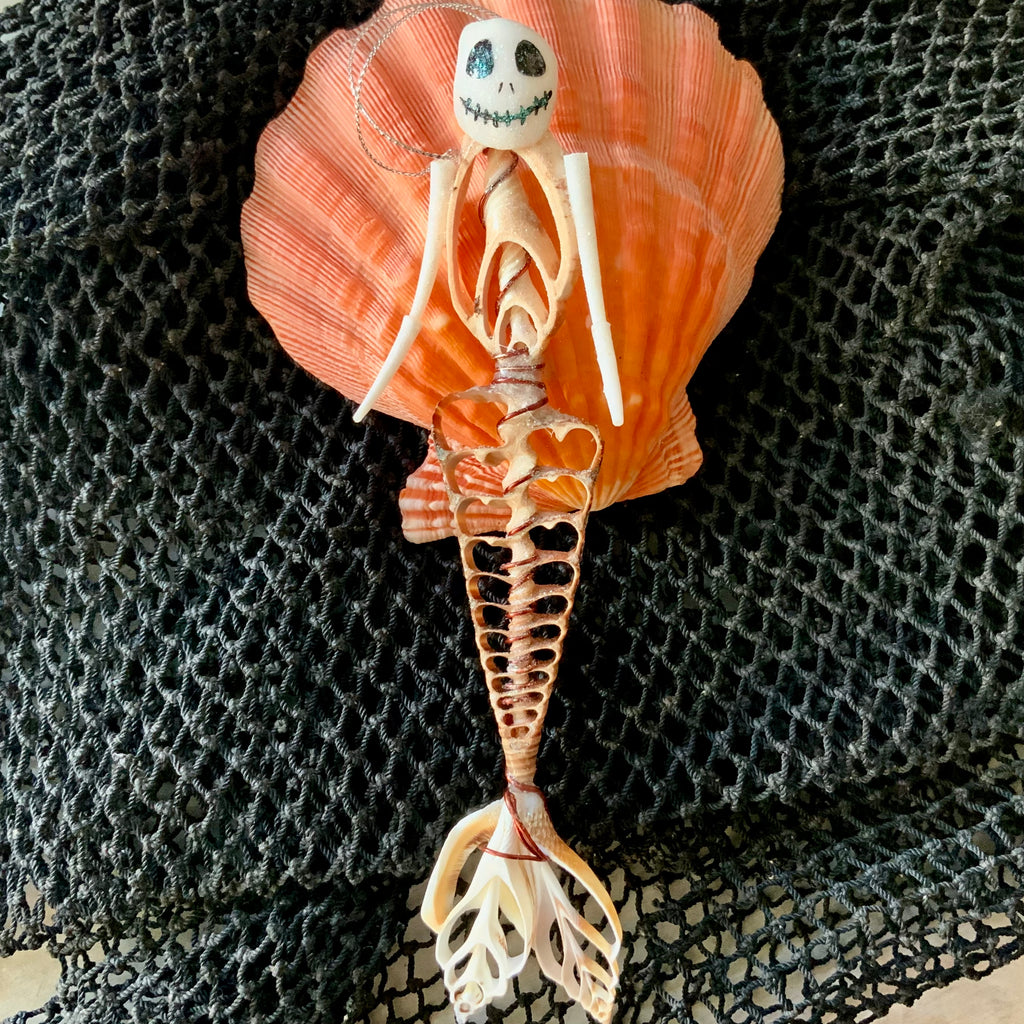Mermaid Skeleton Ornament