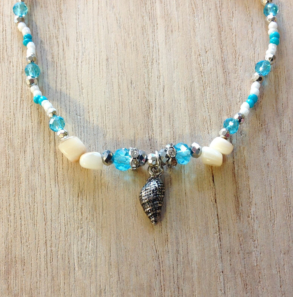 Mermaid Roman Glass Bead Necklace