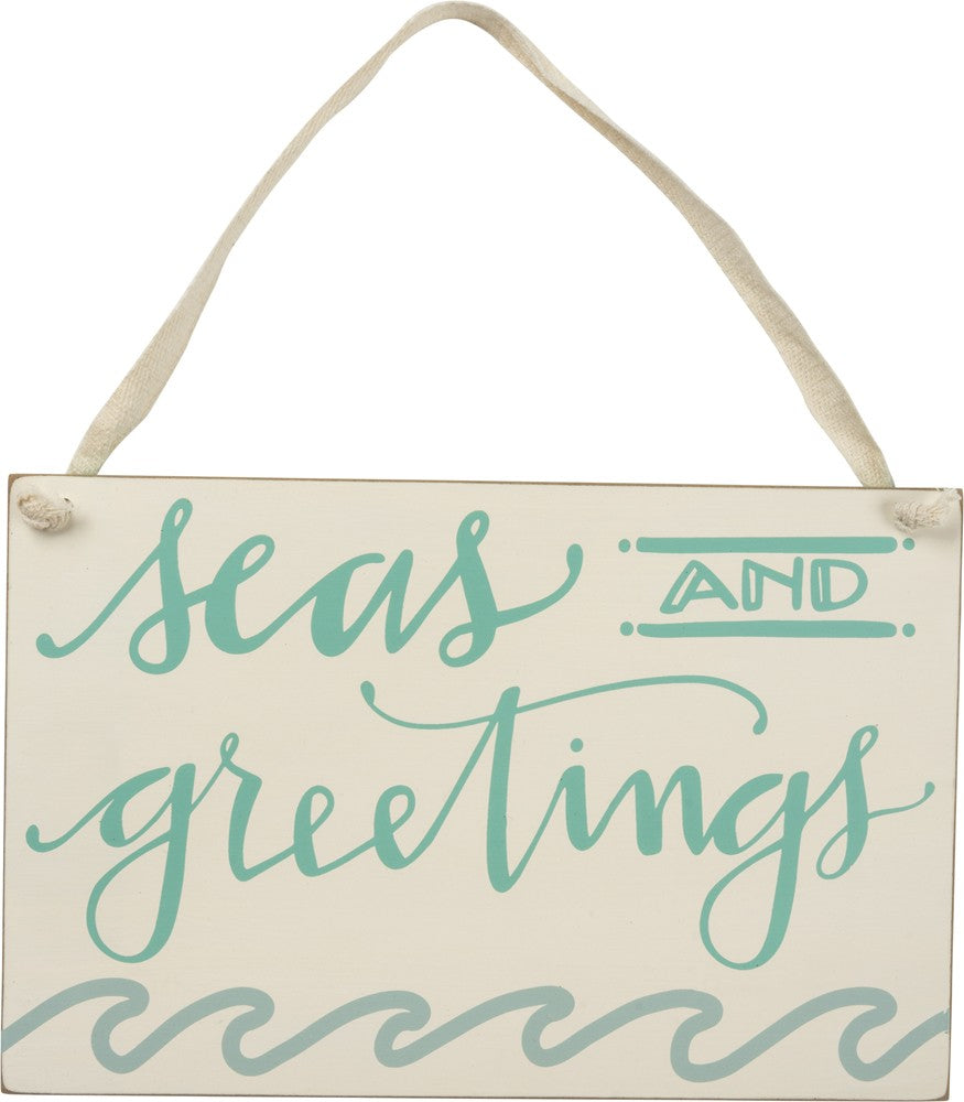 Sea and Greetings Sign